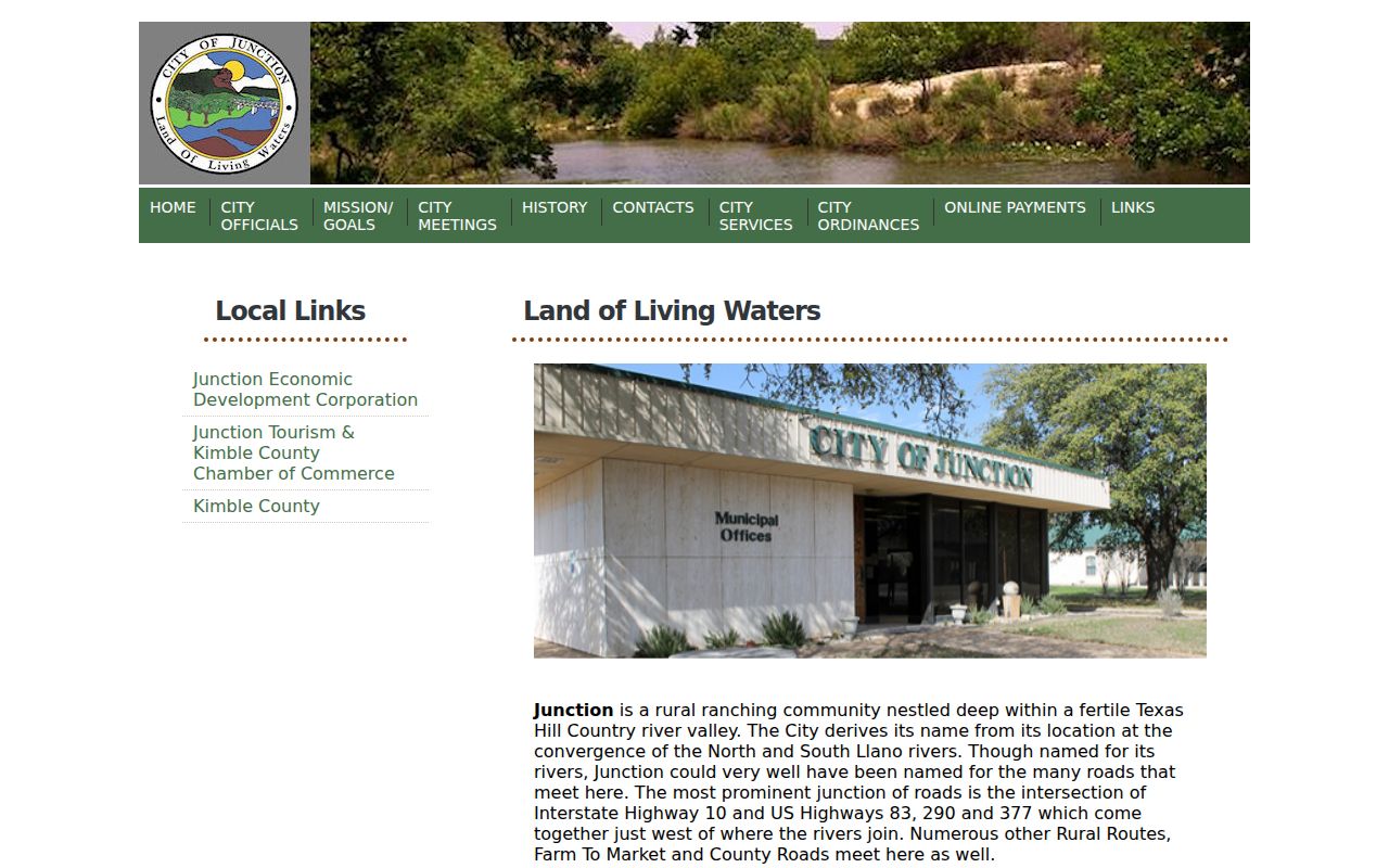 Piute County city court warrant context, official Junction town government page