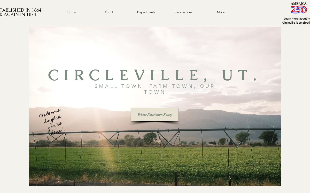 Piute County Circleville warrant records, official town government page